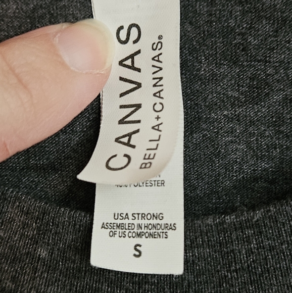 Women's Ew David Fitted TShirt Size Small Dark Gray Schitt's Creek - Picture 2 of 4